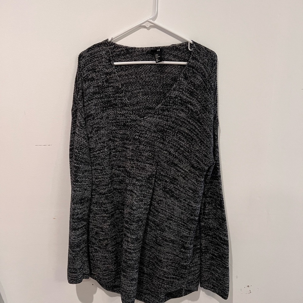 Black and white oversized sweater